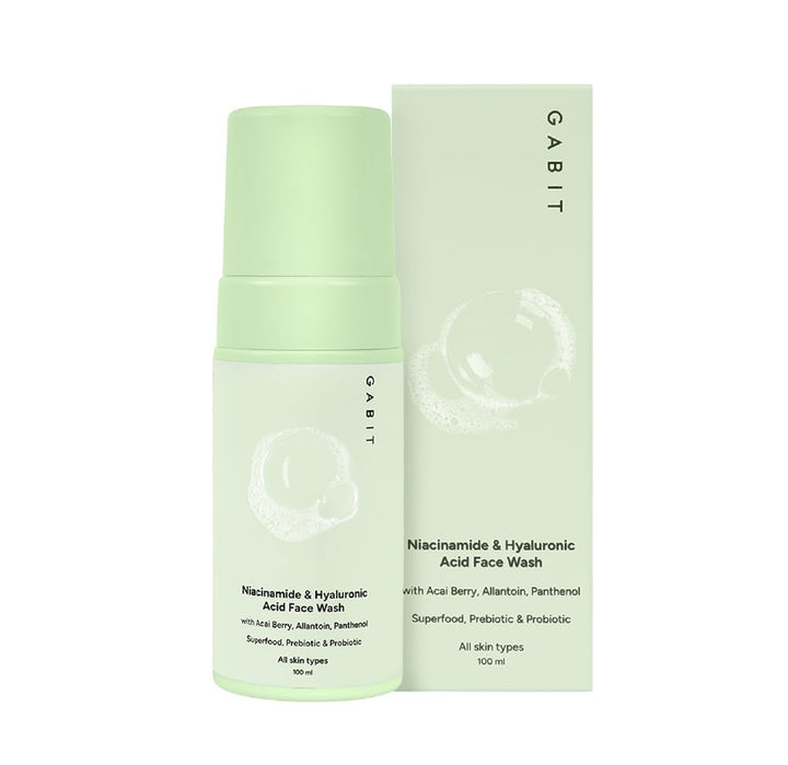 Gabit Niacinamide & Hyaluronic Acid Foaming Face Wash
