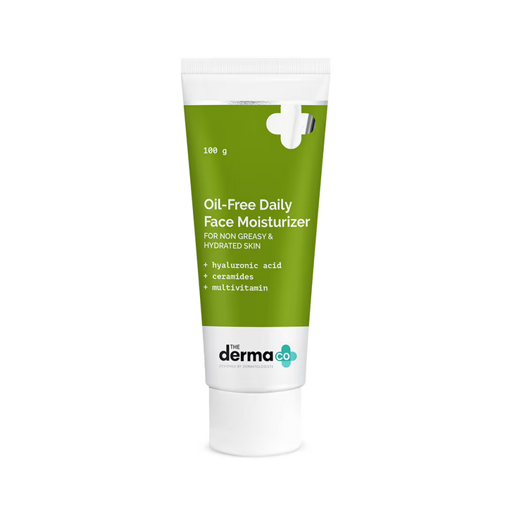 The Derma Co Oil-Free Daily Face Moisturizer with Hyaluronic Acid & Ceramides