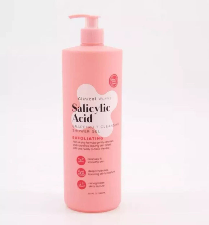 Clinical Works Salicylic Acid Cleansing daily Exfoliating Body Shower Gel