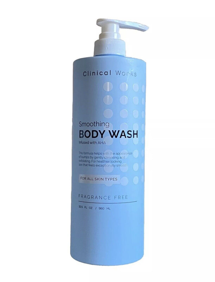 Clinical Works Smoothing Body Wash Infused with AHA Fragrance Free