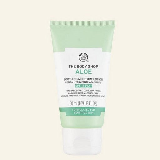 Lotion hydratante apaisante à l'aloès SPF15