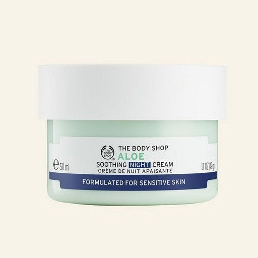 Crème de nuit apaisante à l'aloès