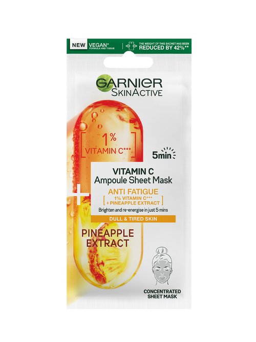 1% Vitamin Cg + Pineapple Anti Fatigue Ampoule Sheet Mask