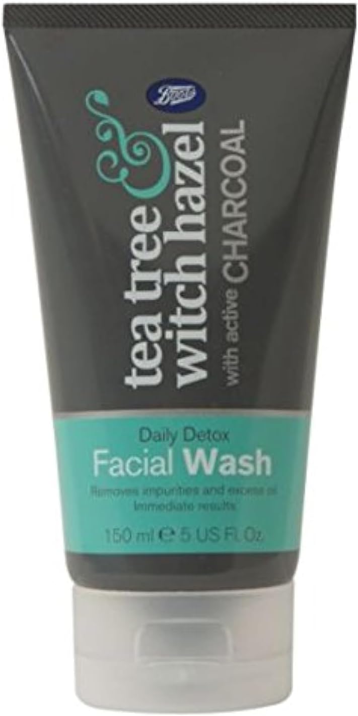 Boots Tea Tree Witch Hazel Charcoal Intense Deep Cleansing Facial Mask 50ml