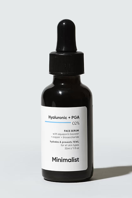 Minimalist hyaluronic + PGA 2% face serum