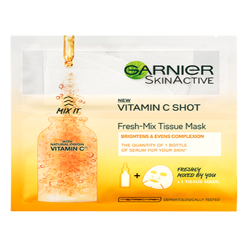 Garnier Fresh-Mix Face Sheet Shot Mask With Vitamin C