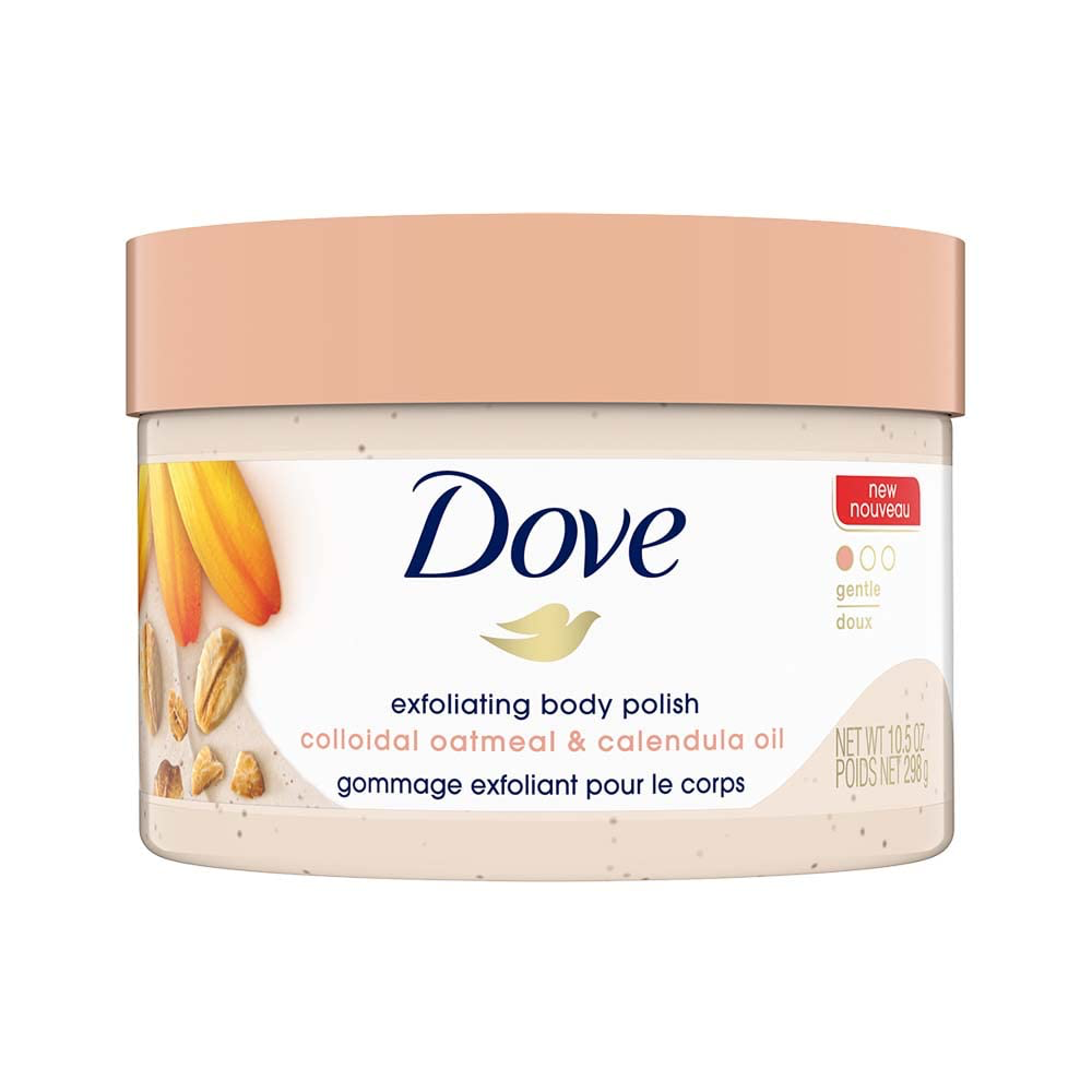 Dove Exfoliating Body Polish Scrub Oatmeal & Calendula Oil,