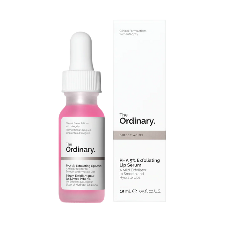 The Ordinary PHA 5% Exfoliating Lip Serum | Smooth, Renew & Hydrate Lips