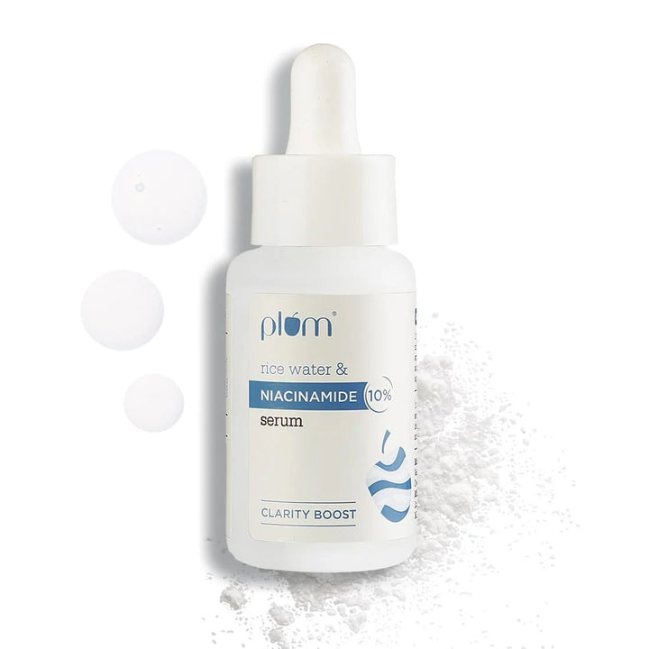 Plum 10% Niacinamide Brightening Face Serum with Rice Water 50ml