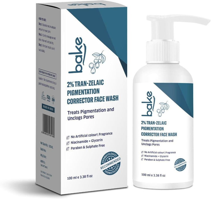 Bake 2% Tran-Zelaic Pigmentation Corrector Milky Face Wash