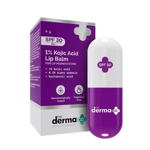 The Derma Co 1% Kojic Acid SPF 30 Lip Balm with Hyaluronic Acid & Alpha Arbutin