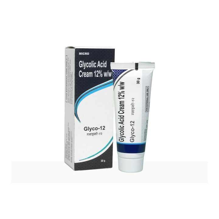 Glyco-12 Glycolic Acid Cream 12% w/w – Advanced Exfoliating & Brightening Cream