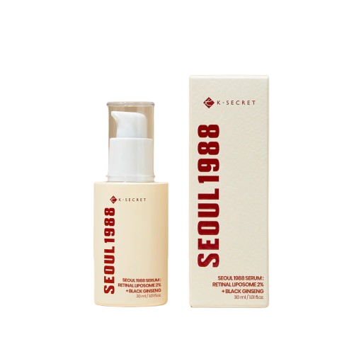 KSECRET  Retinal Liposome 2% + Black Ginseng Serum.