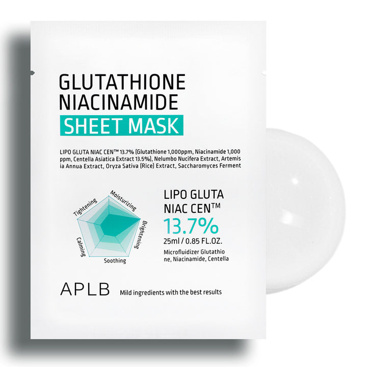 APLB Glutathione Niacinamide Sheet Mask 25mL