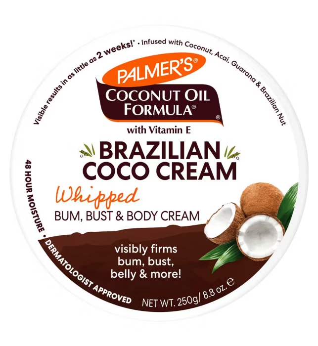 Palmer’s Brazilian Coco Bum, Bust & Body Cream | Firming, Hydrating & Glow Boost (