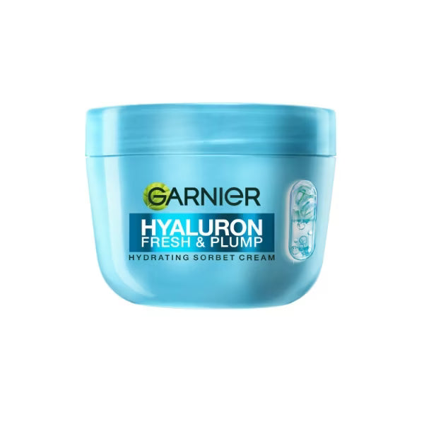 Garnier Hyaluron Fresh & Plump Hydrating Sorbet Cream | Lightweight Hydration for Fresh, Plump Skin