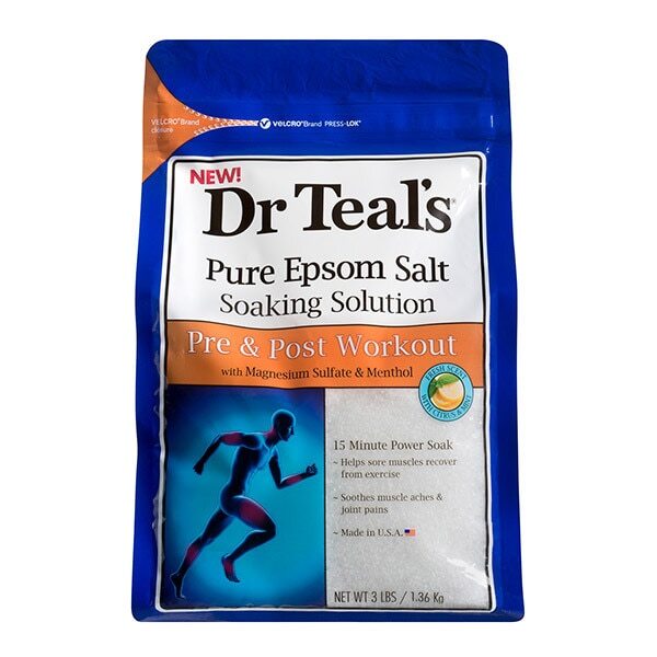 Dr Teal’s Epsom Salt Bath Soaking Solutions.
