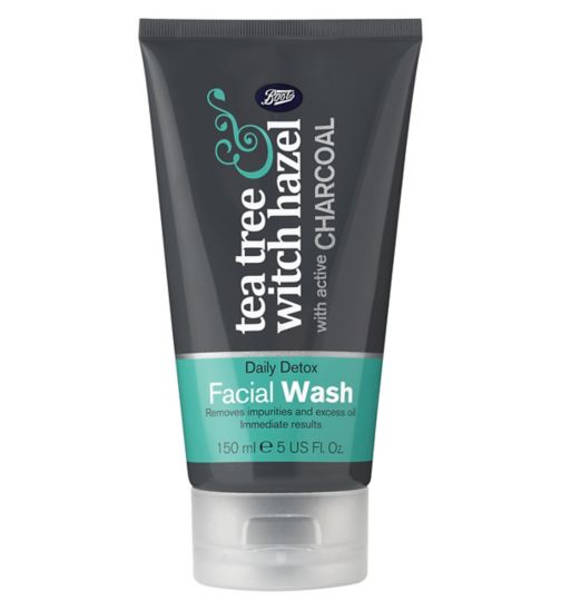 Boots Tea Tree & Witch Hazel Charcoal Facial Wash