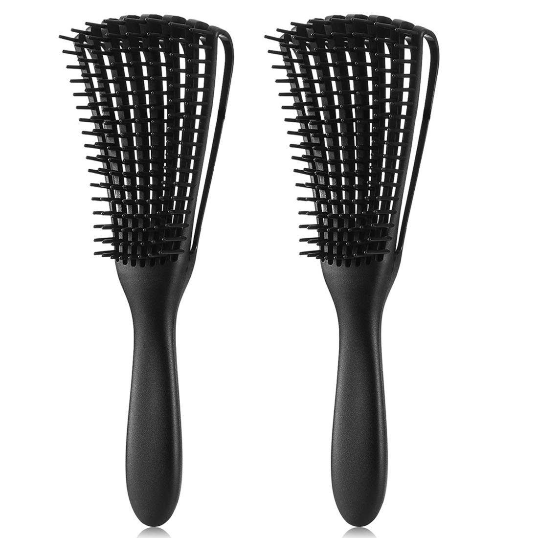 DETANGLING AFRO HAIR BRUSH - PERFECT DETANGLING BRUSH FOR NATURAL HAIR TYPE 3A - 4C HAIR TEXTURE.