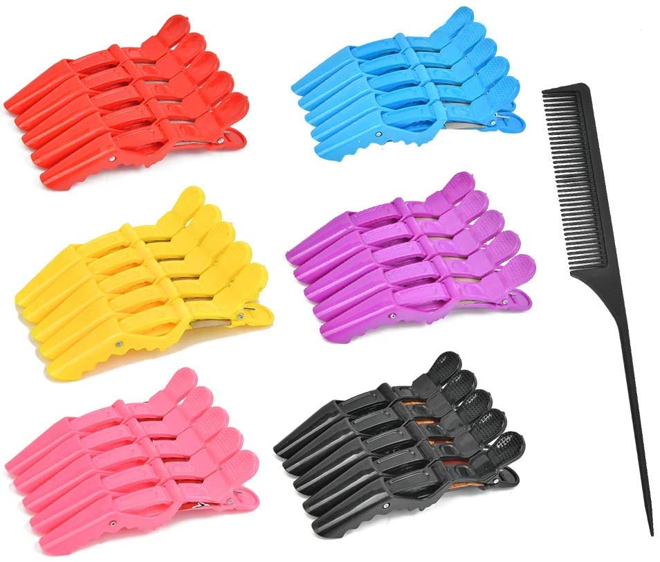 5pcs Alligator Hair Clips For Styling Sectioning, Non-slip Grip Clips For Hair CuT
