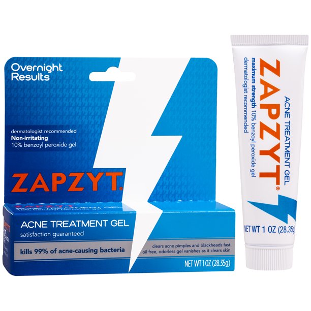 Gel de traitement de l'acné ZAPZYT, 1 oz 