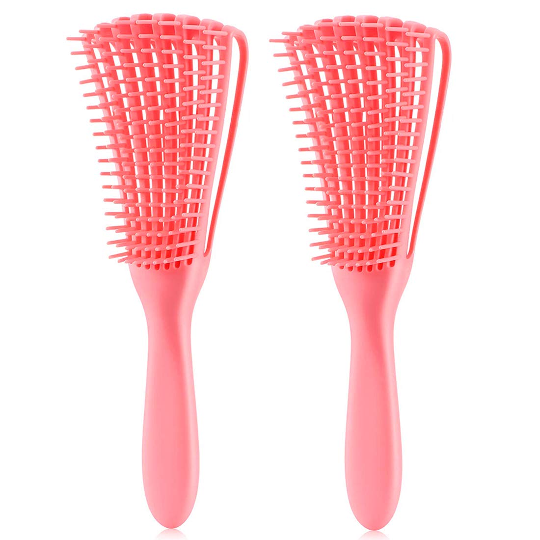 DETANGLING AFRO HAIR BRUSH - PERFECT DETANGLING BRUSH FOR NATURAL HAIR TYPE 3A - 4C HAIR TEXTURE.