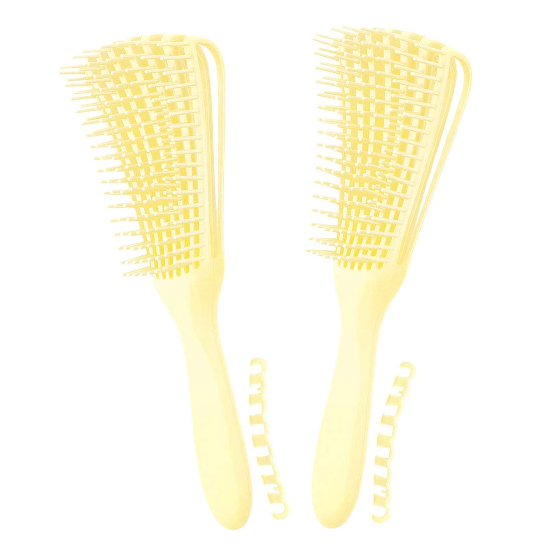 DETANGLING AFRO HAIR BRUSH - PERFECT DETANGLING BRUSH FOR NATURAL HAIR TYPE 3A - 4C HAIR TEXTURE.