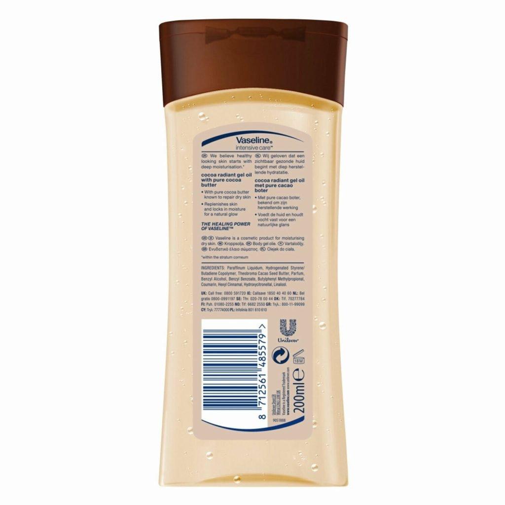 Vaseline Intensive Care Huile Corps Éclatante Cacao 200 ml 