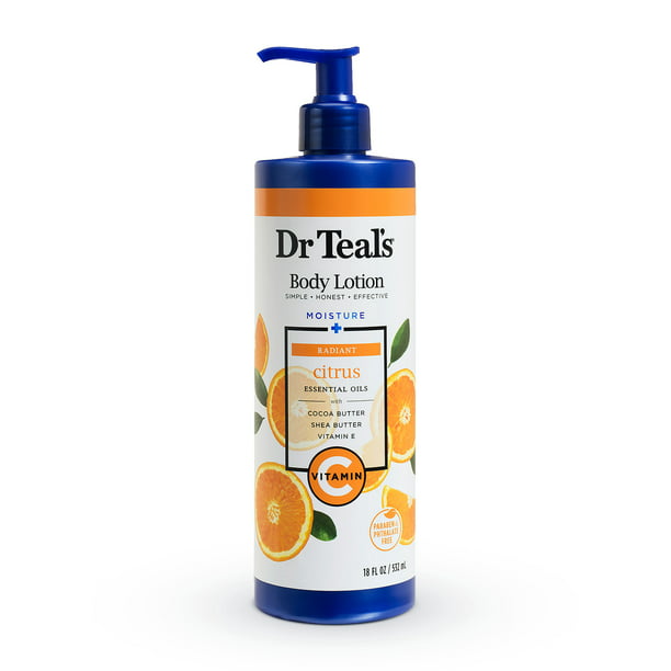 Lotion pour le corps à la vitamine C du Dr Teal's, agrumes