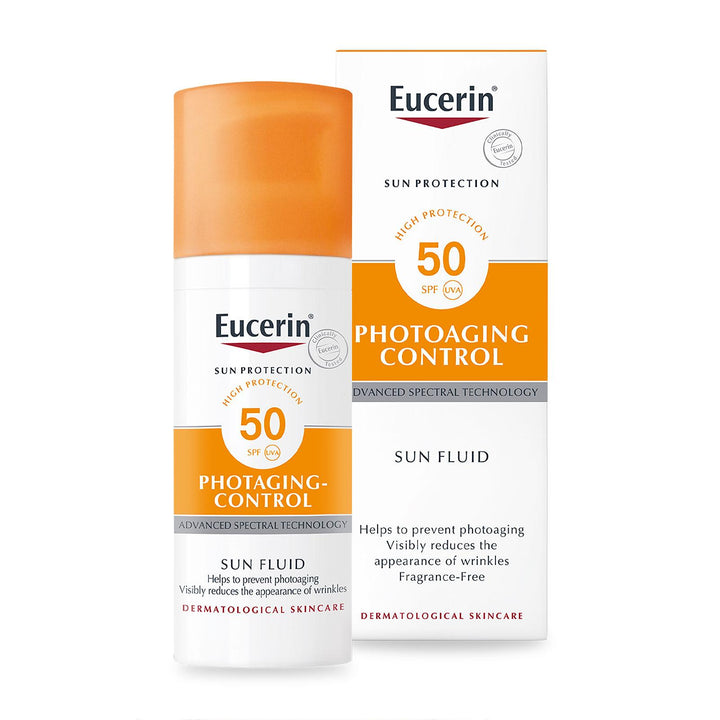 Eucerin Photoaging Control Sun Fluid SPF 50 – 50ml | Anti-Aging Sun Protection for Your Skin
